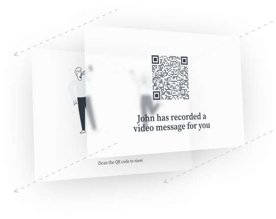 *QR Code* printed on *your card design*